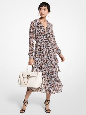 Floral Georgette Wrap Dress | Michael Kors